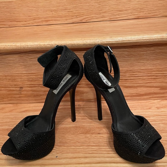 🌸 Steve Madden Pre Loved Carrie Heels w/ Ankle Strap Platforms, size 8.5 - Picture 9 of 15